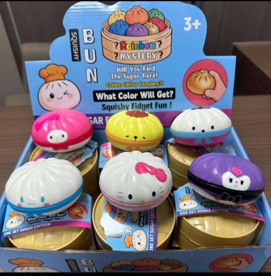 Hello Kitty Collab Dumpling Squishy Toys - Preorder