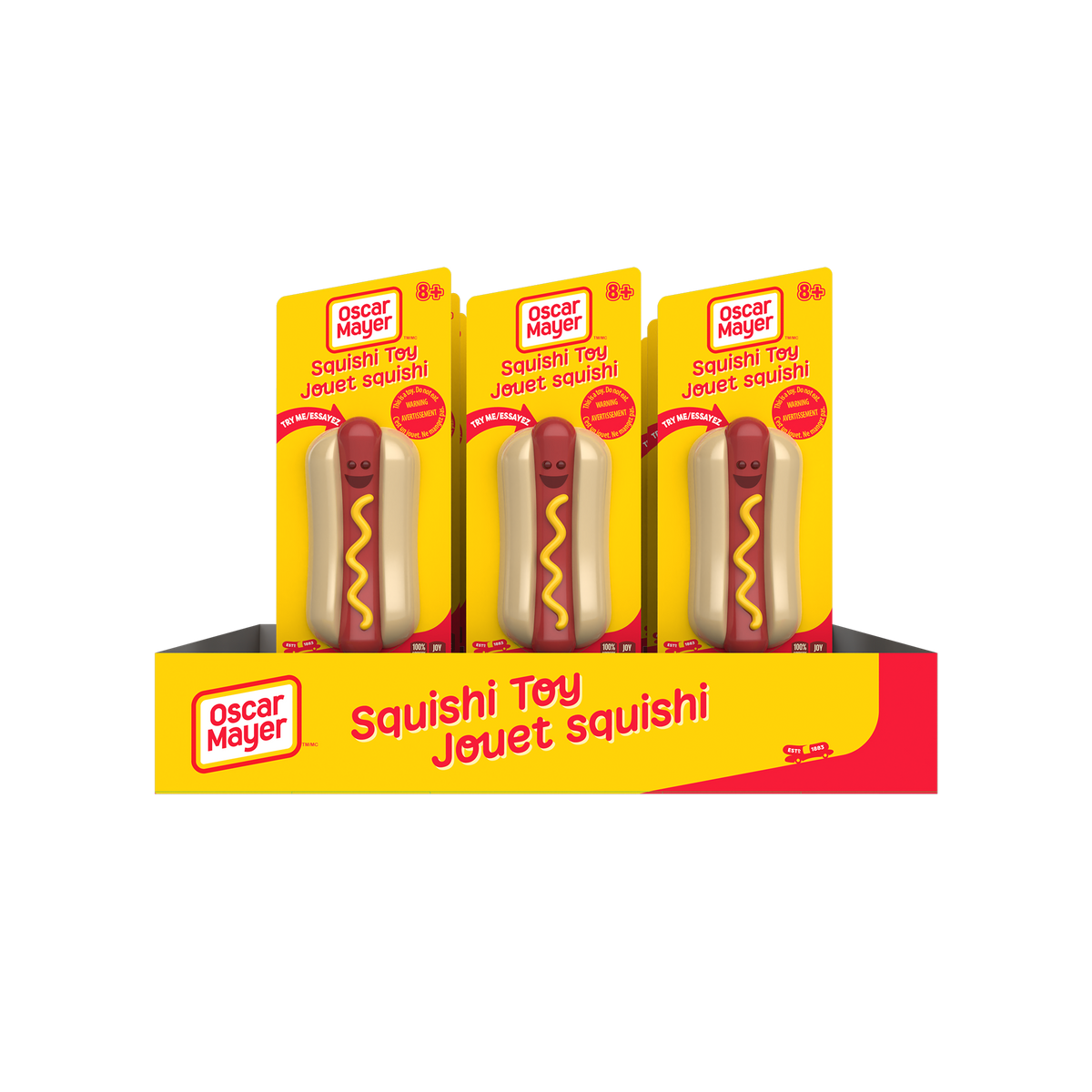 Licensed OSCAR MAYER SQUISHI HOT DOG TOY - Preorder - ETA Aug to Sept.