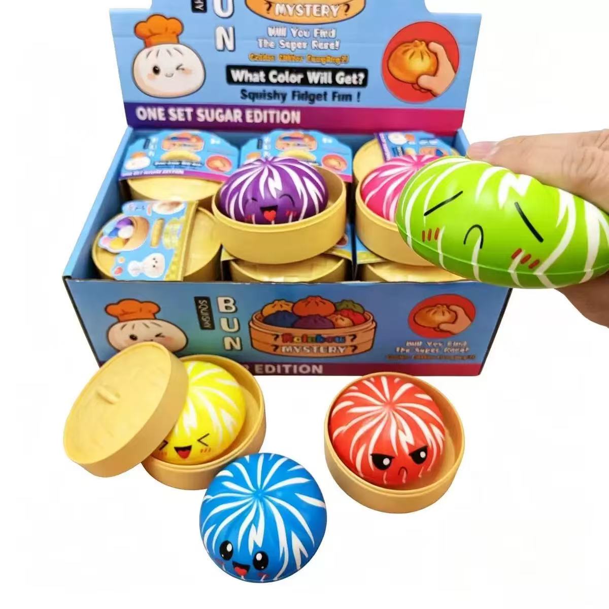 Tie Dye Slow Rising Dumpling Squishy Toys - Preorder