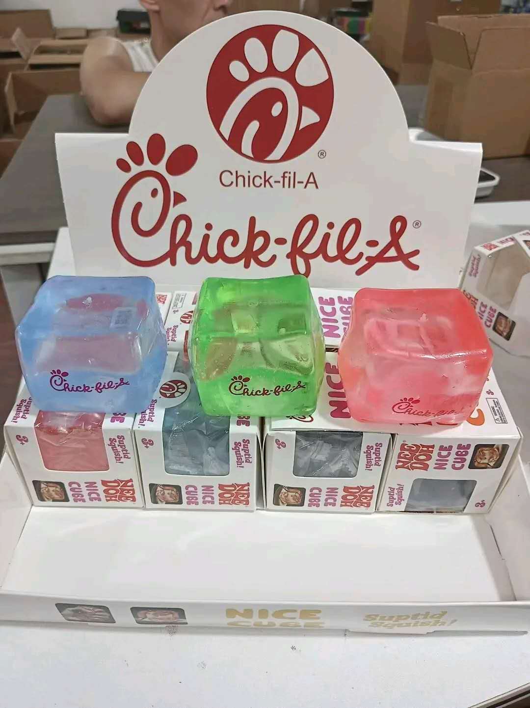 Chick fil-a Squishy Ice Cube - Preorder