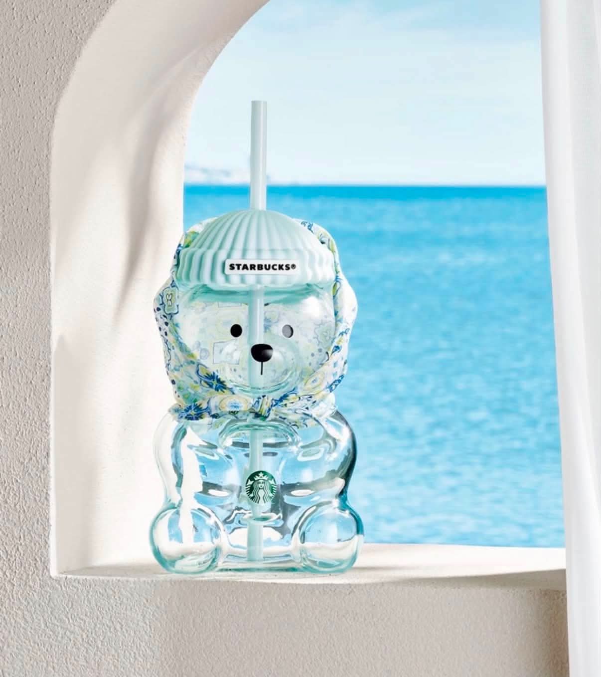 Starbuck Korea Summer Bear Glass Cup - AUTHENTIC - Preorder