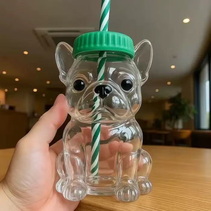 Frenchie Dog Glass Cup- ETA is AFTER Christmas!