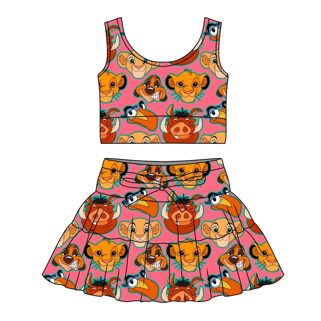 Lion King Pink Yoga Set - Ready to Ship