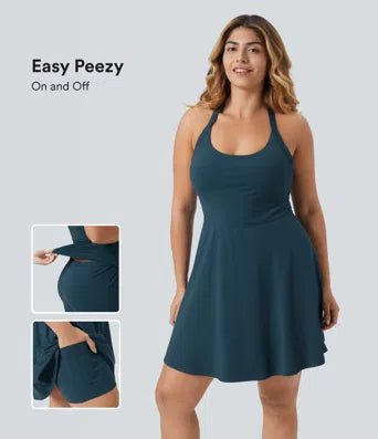 Halara
Backless Twisted Flare Dance Plus Size Active Dress-Longer Length-Easy Peezy Edition