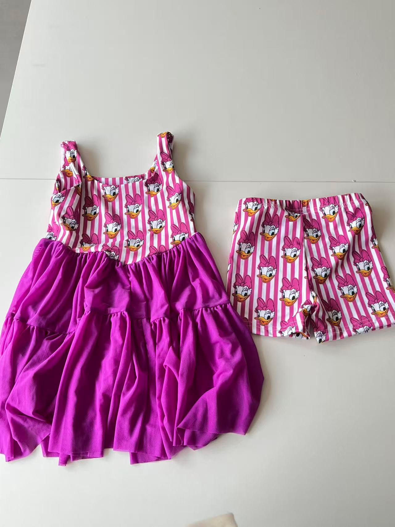 Adult Daisy Duck Mesh Dress w/ Shorts Underneath -Dress Preorder- ETA is is 4 to 6 weeks