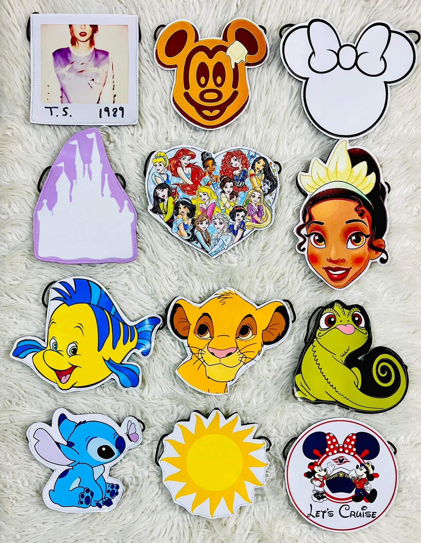 Flat Lay Purses for Disney