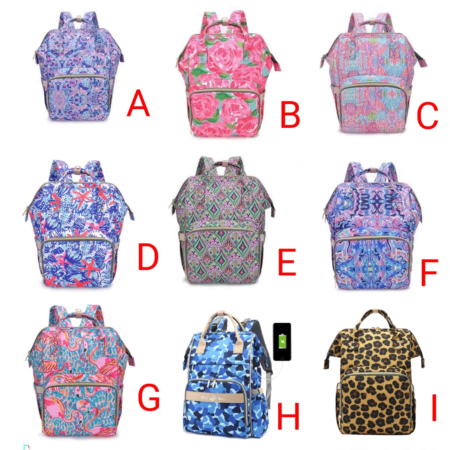 L.P. Diaper Bags