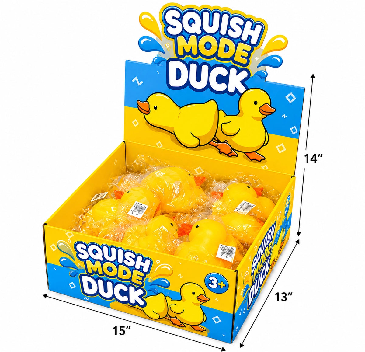 Squishy Mode Jumbo Duck Sensory Toys-  Preorder - ETA Late Sept.