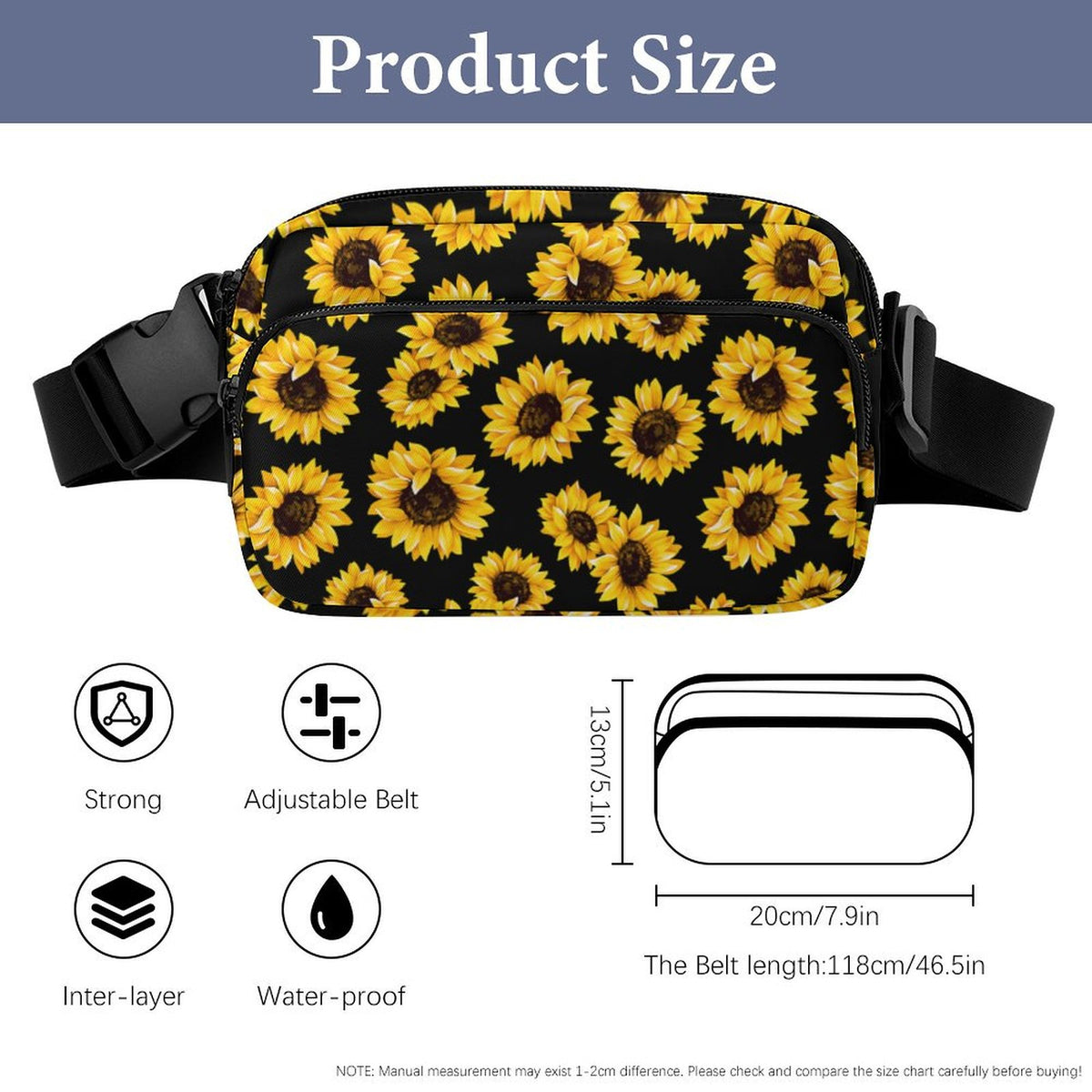 Sunflowers Fanny Pack- PREORDER