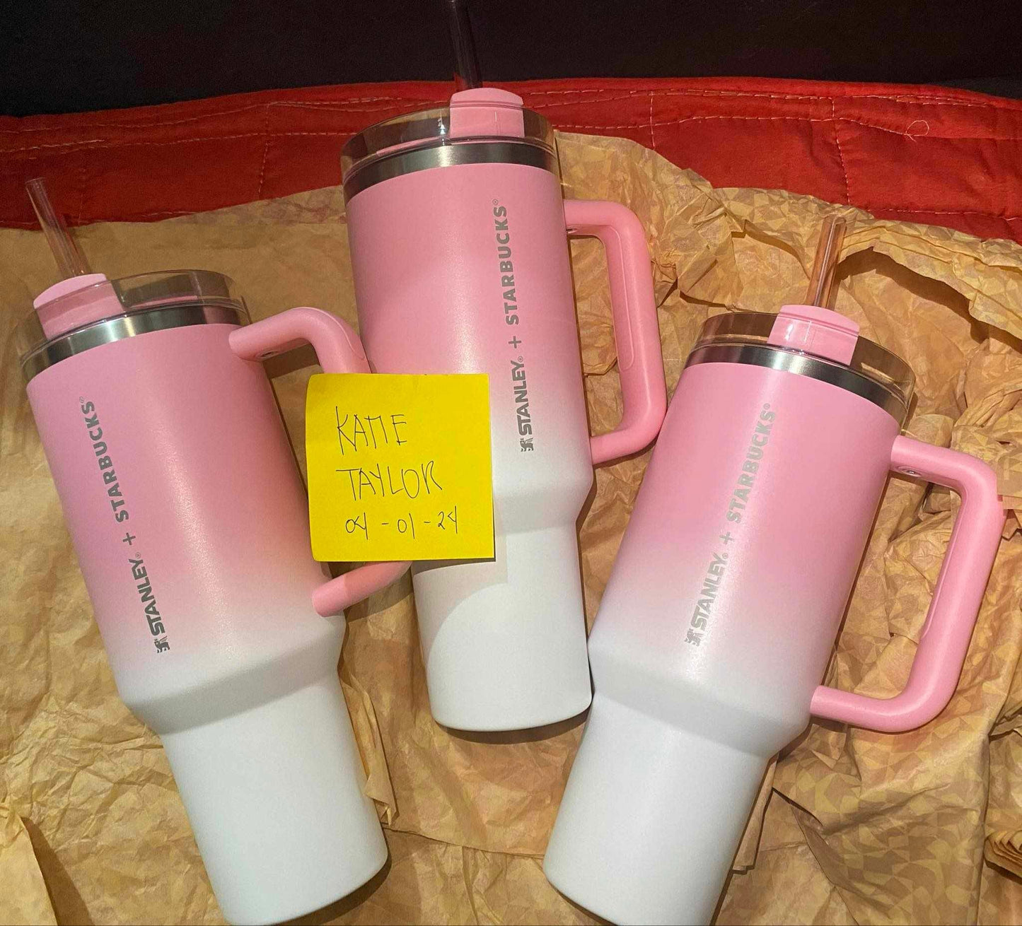 Sweet Pink / Peach Blossom  Stanley Starbucks Philippines Exclusive - PREORDER- April Release