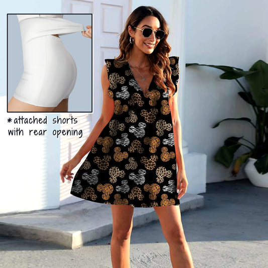 Safari Mouse Pocket Dress with Shorts