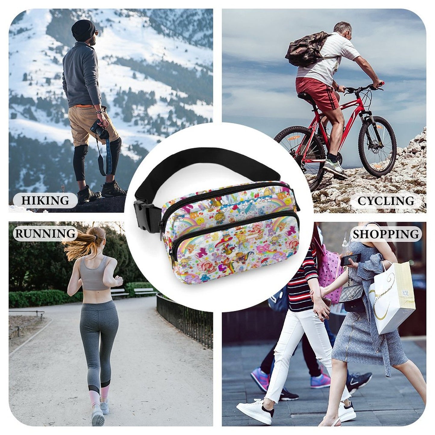 80's Cartoons Fanny Pack- PREORDER