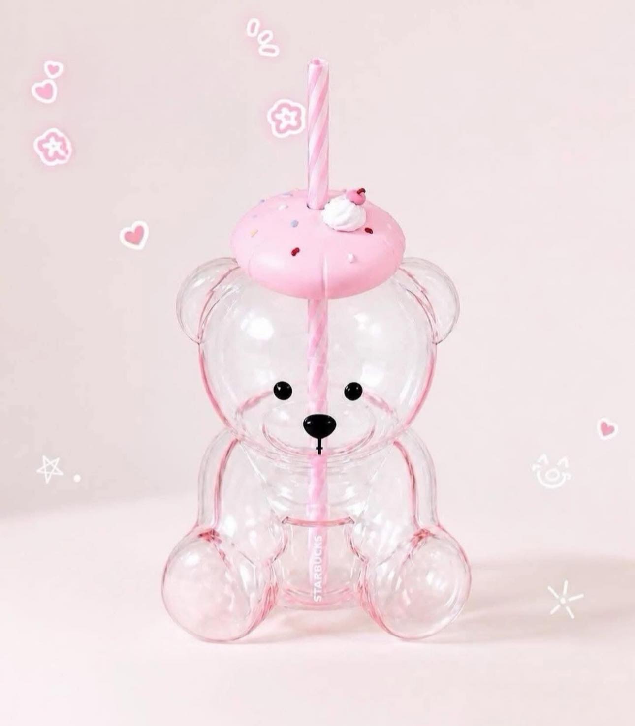 Starbucks Summer Sweetheart Series Pink Glass Cup  - AUTHENTIC - Preorder