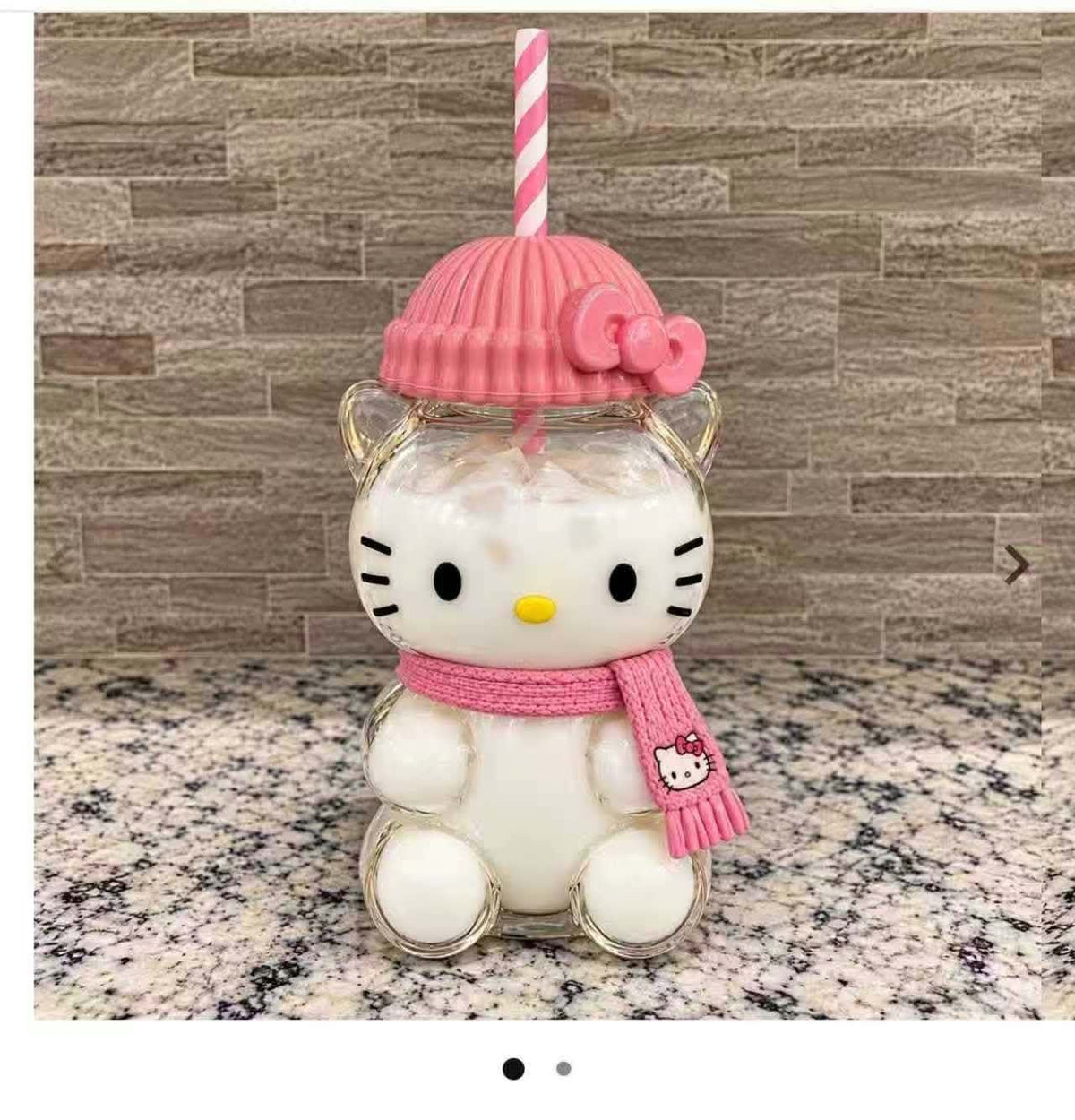 Hello Kitty Glass Bearista Cup- PREORDER - 2 to 3 WEEK ETA