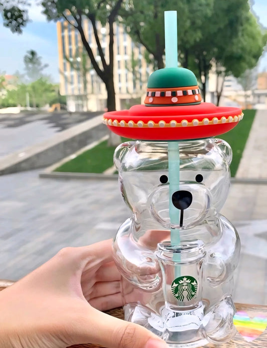 Mexico  Starbucks Glass Bearista Cup  - AUTHENTIC - Preorder