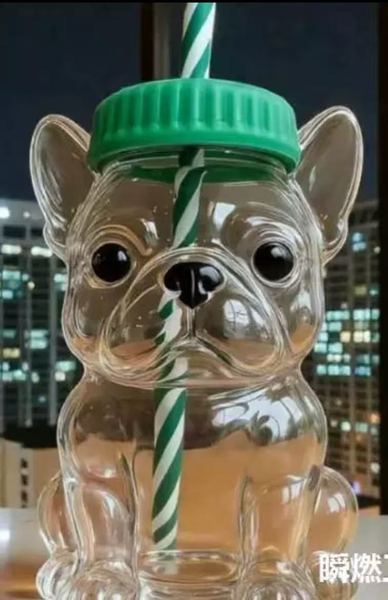 Frenchie Dog Glass Cup- ETA is AFTER Christmas!