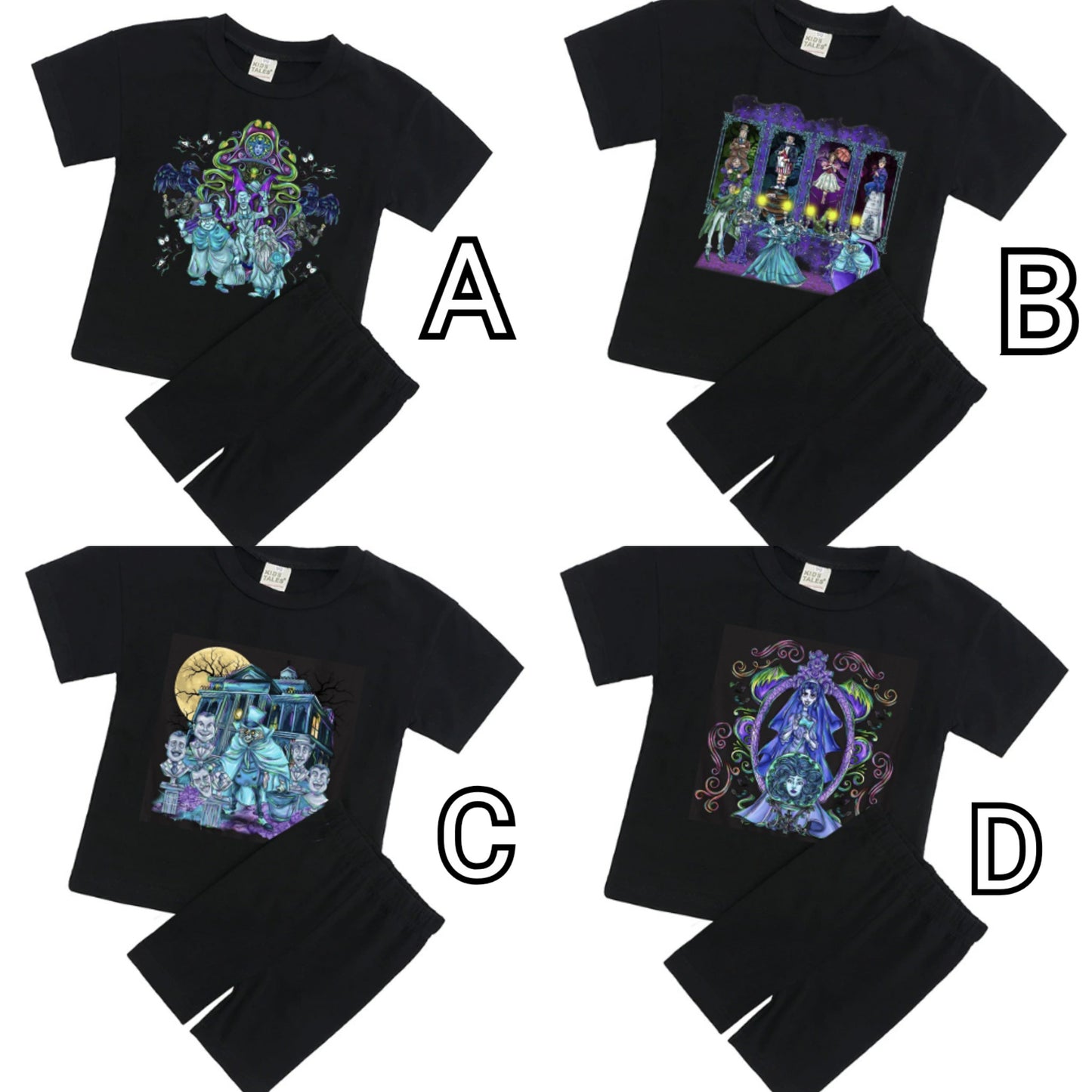 Haunted Mansion T-Shirt & Short Sets