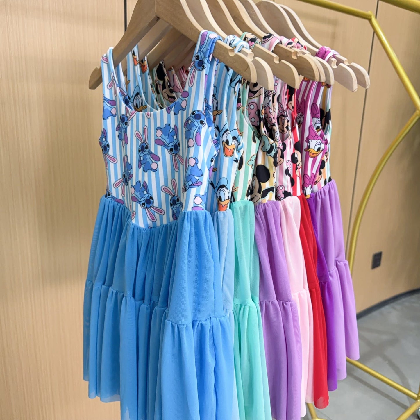 Kid's Goofy Mesh Dress w/ Shorts Underneath- Preorder  - ETA is 4 to 6 weeks
