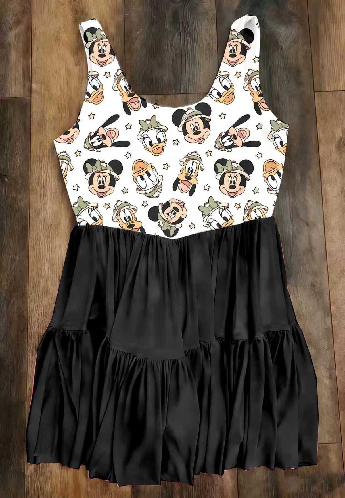Fab Five Safari Mesh  Dress w/ Shorts UnderneathPreorder