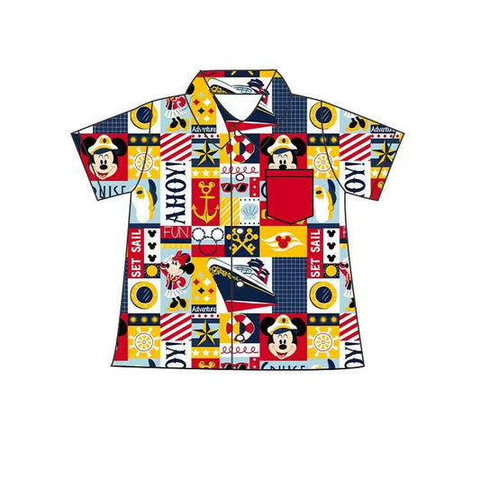 Adult Ahoy Mouse Polo Shirt- Preorder- ETA 4 to 6 weeks