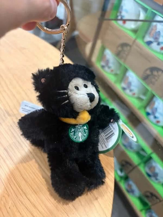 Starbucks France Halloween Winnie Whiskers Plush Keychain- Preorder