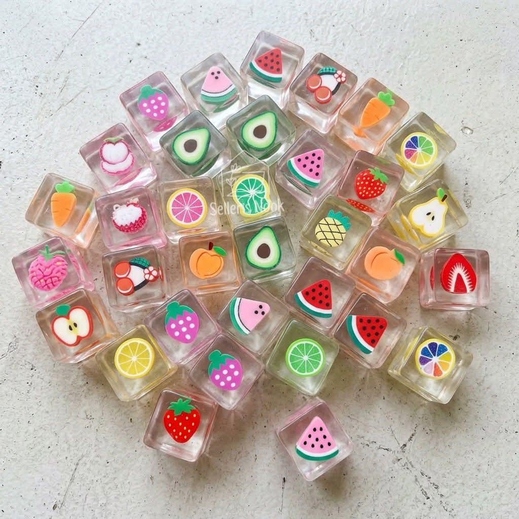Squishy Fruit Ice Cubes - Set of 10