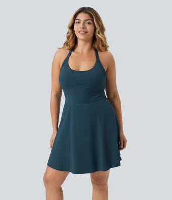 Halara
Backless Twisted Flare Dance Plus Size Active Dress-Longer Length-Easy Peezy Edition