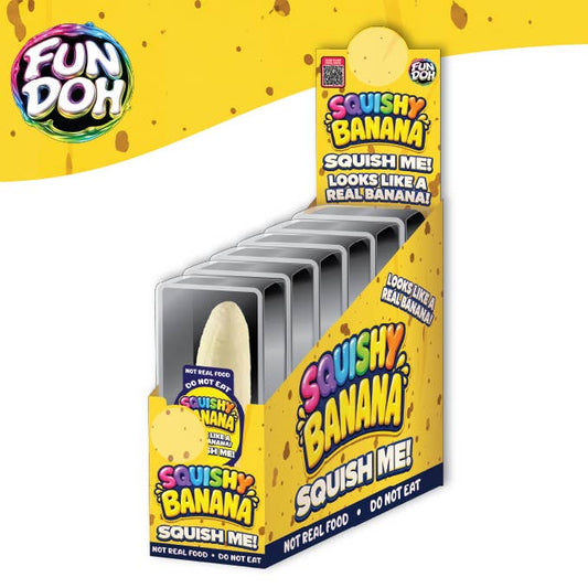 Fun Doh Squishy Banana Stress Relief Toy - Preorder - ETA September