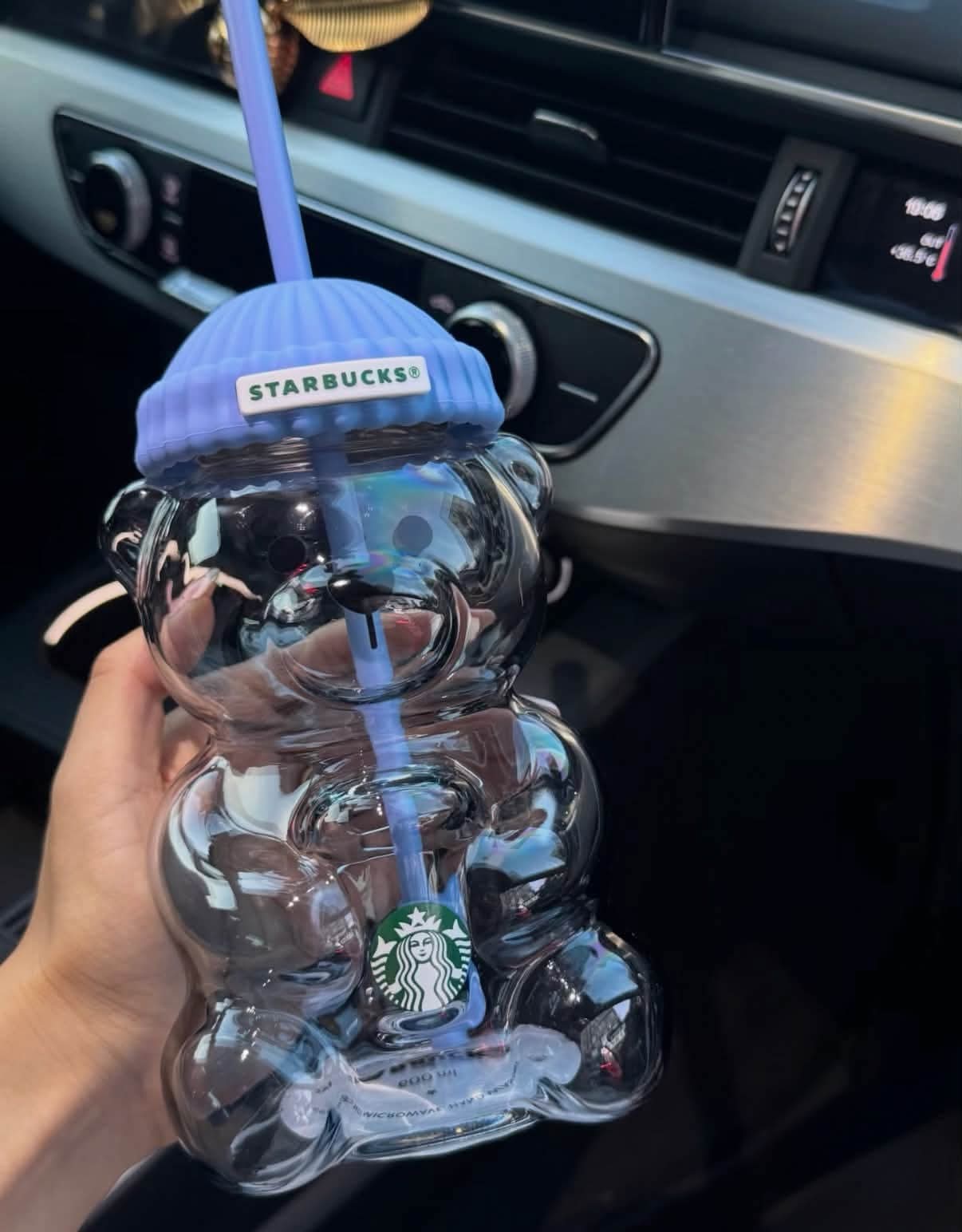 Starbucks China Leopard Bear Glass Cup  - AUTHENTIC - Preorder
