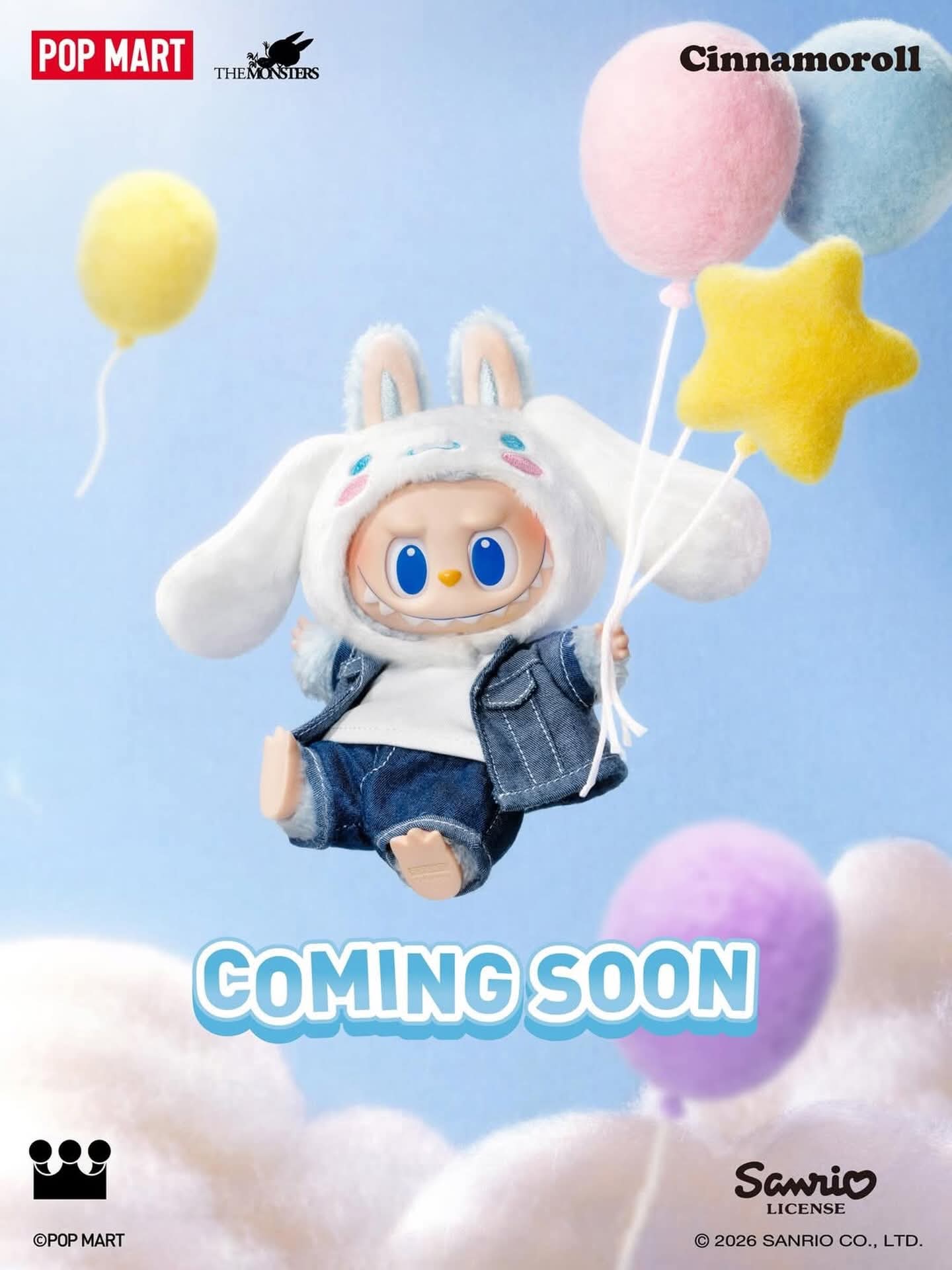 Popmart Hello Kitty & Monsters Labubu Collab Sealed Box Set of 6- PREORDER