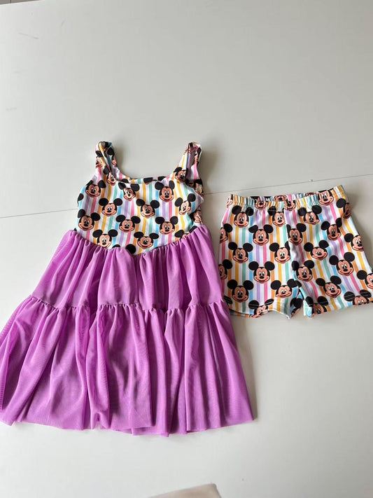 Adult Mickey Mesh Dress w/ Shorts Underneath -Dress Preorder- ETA is is 4 to 6 weeks
