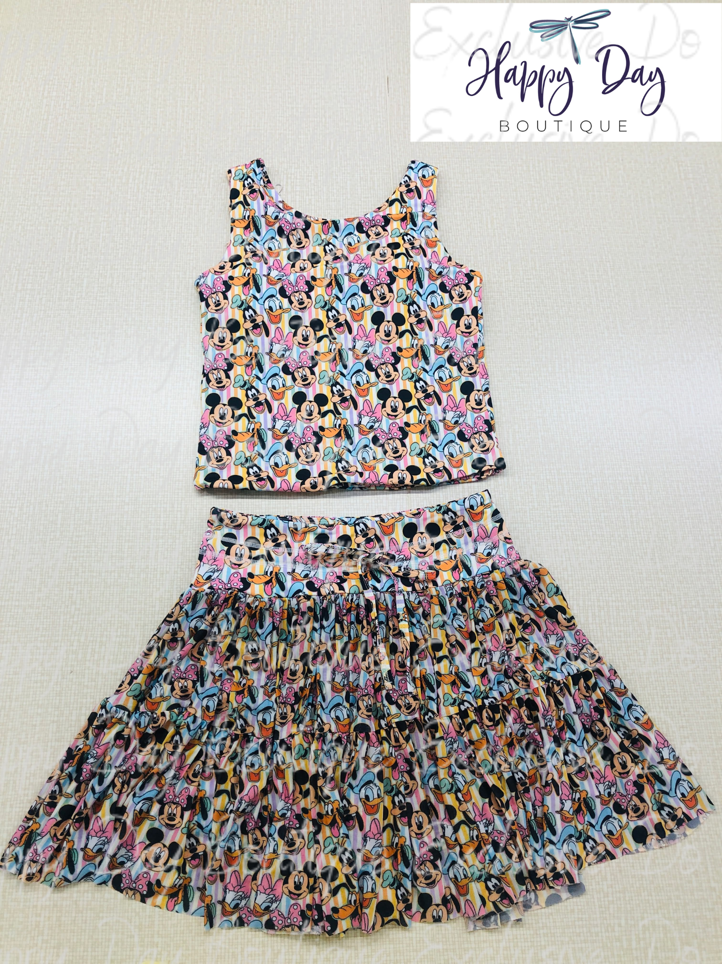 Adult Fab Five Pastel two piece set - Ready to Ship