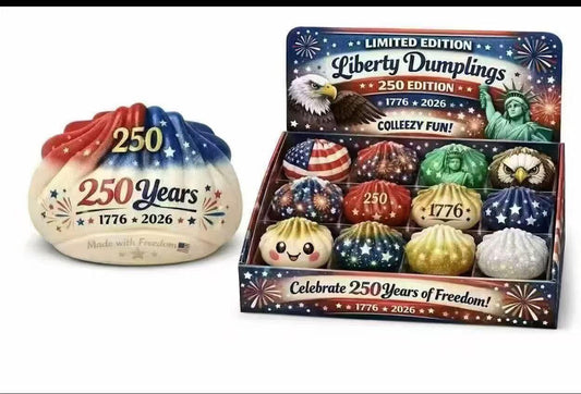 Americana Patriotic Dumpling Squishy Toys - Ready to Ship