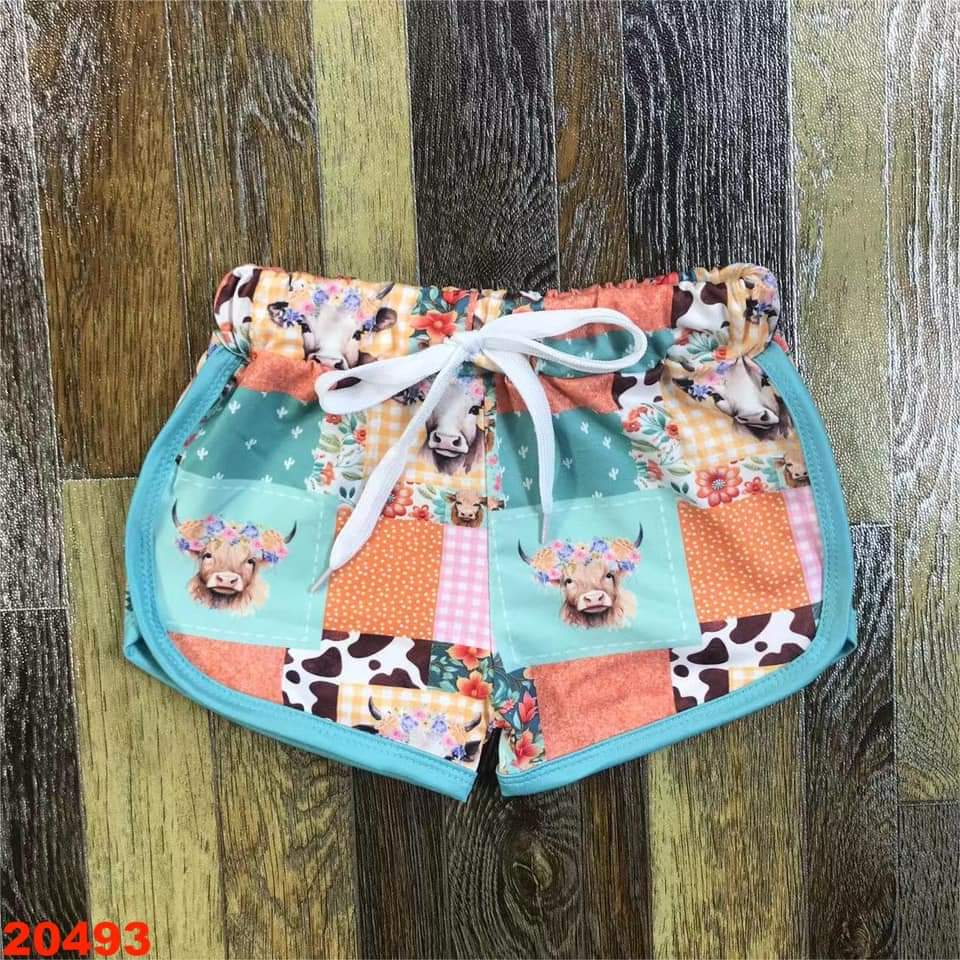 Western Patches Girl's Sport Short
