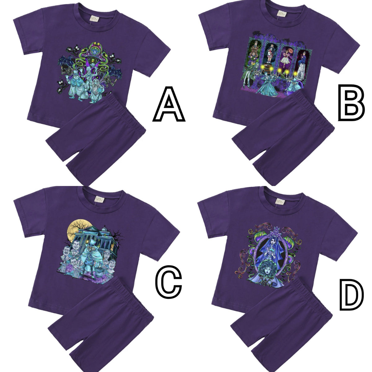 Haunted Mansion T-Shirt & Short Sets