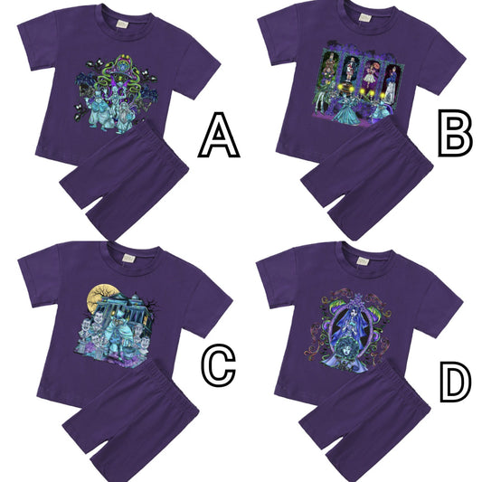 Haunted Mansion T-Shirt & Short Sets