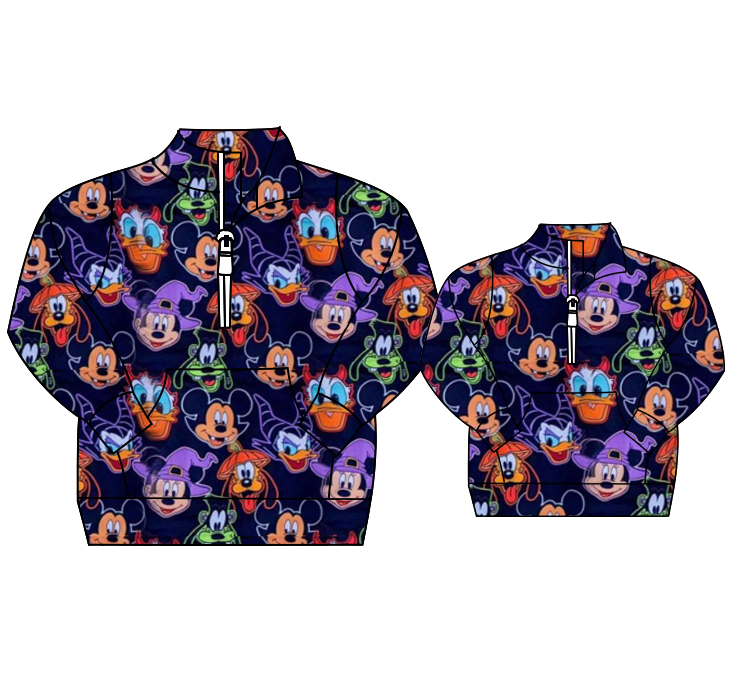 Kid's Magical Halloween 1/4 Zip Jackets - Ready to Ship!!