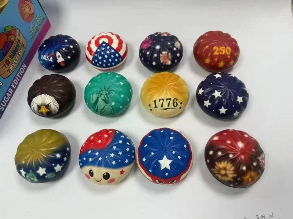 Americana Patriotic Dumpling Squishy Toys - Ready to Ship