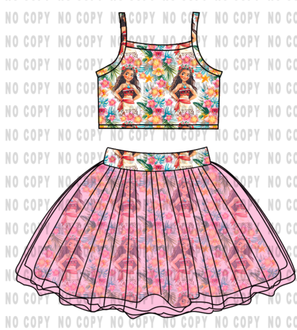 Polynesian Princess Tutu Outfit