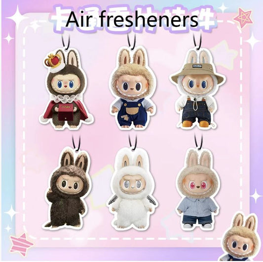 Labubu air freshies for cars!

Bundle of 6