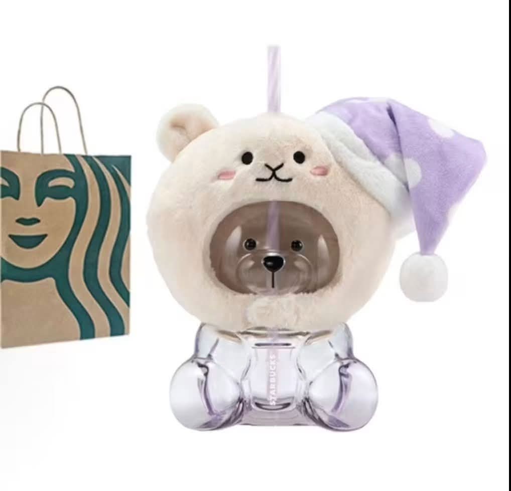 China Starbucks Stary Night Sweet Dreams Glass Bearista Cup - Preorder