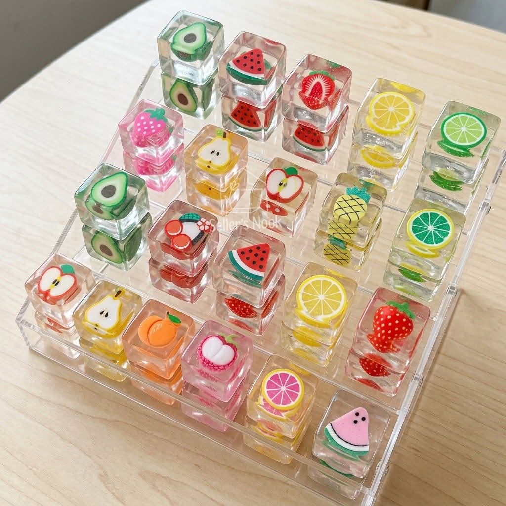 Squishy Fruit Ice Cubes - Set of 10