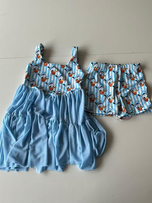 Adult Donald Duck Mesh Dress w/ Shorts Underneath -Dress Preorder- ETA is is 4 to 6 weeks