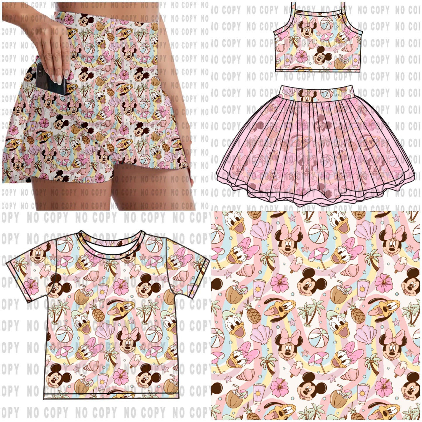 Fab Five Summer Tutu Outfit - Preorder - ETA is early May