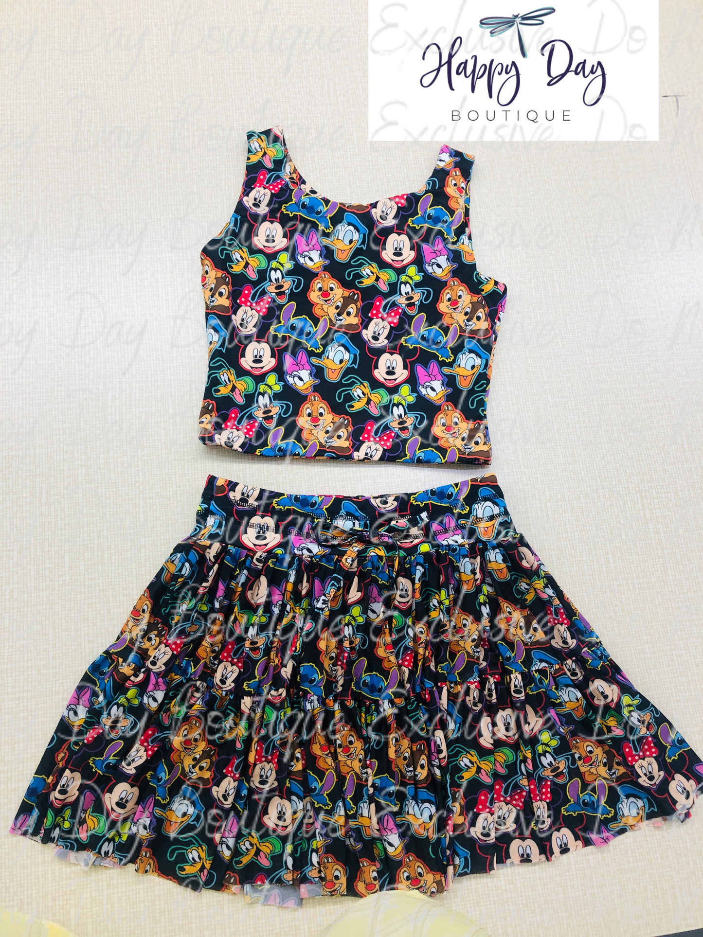 Fab Five Neon Kid's Yoga Set - Ready to ship