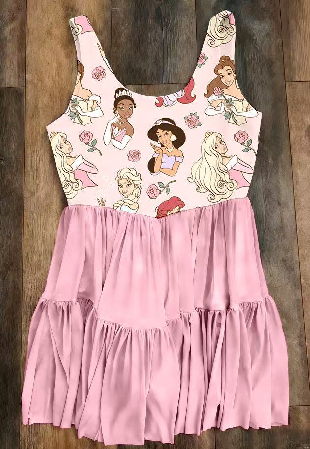 Kid's Princess Mesh Dress w/ Shorts Underneath- Preorder  -  6 week eta