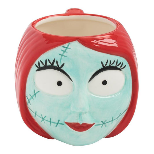 THE NIGHTMARE BEFORE CHRISTMAS SALLY 20 OZ. SCULPTED CERAMIC MUG