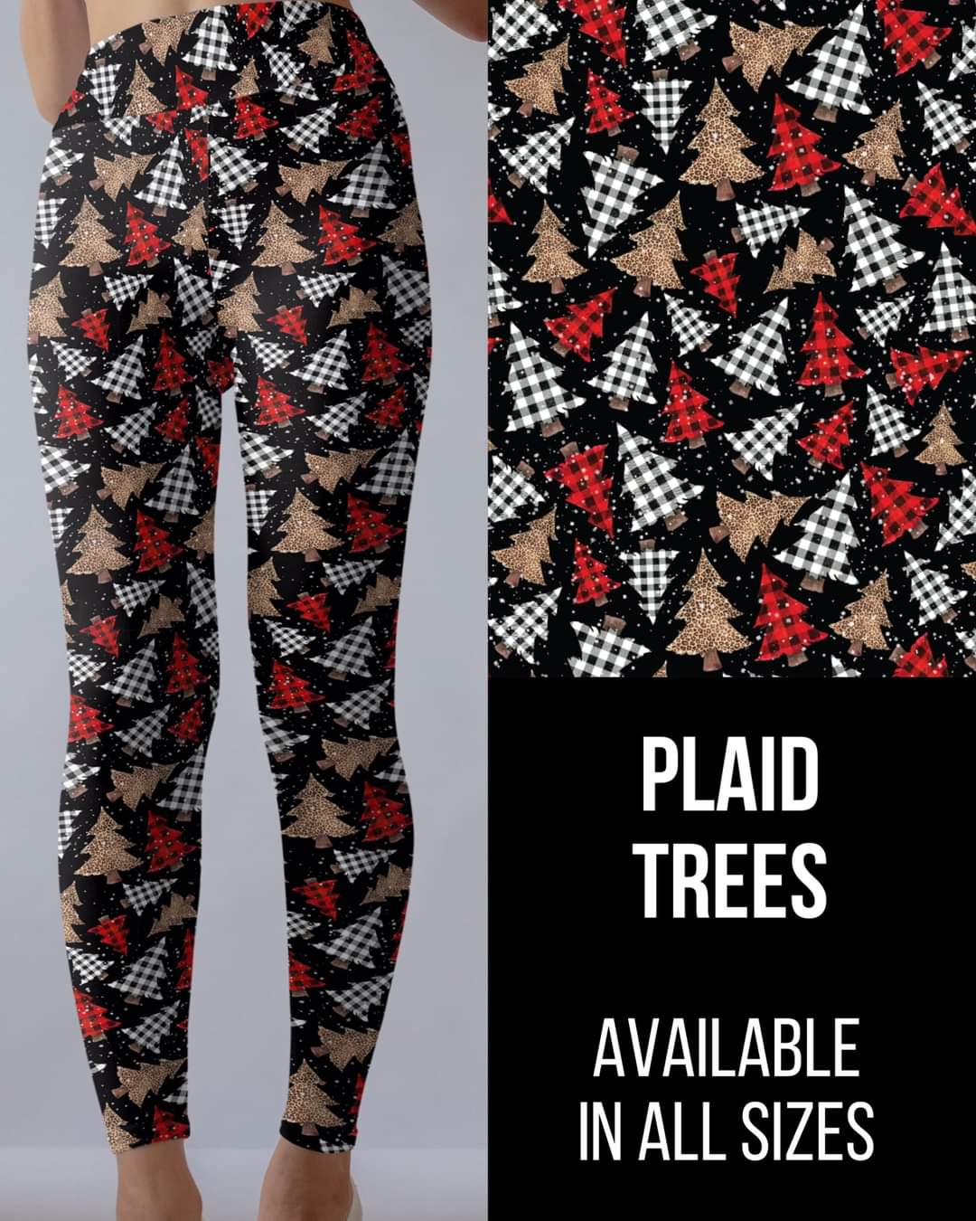 Plaid Christmas Tree Set Mommy & Me Set