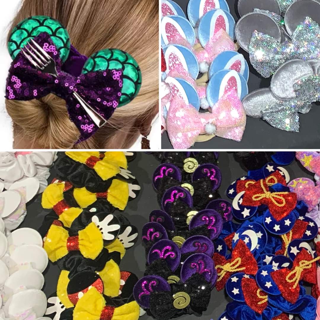 Mickey Ear Scrunchies Set