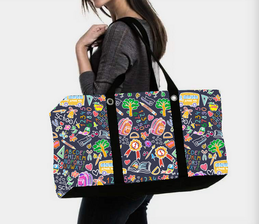 Large Utility Tote School Days